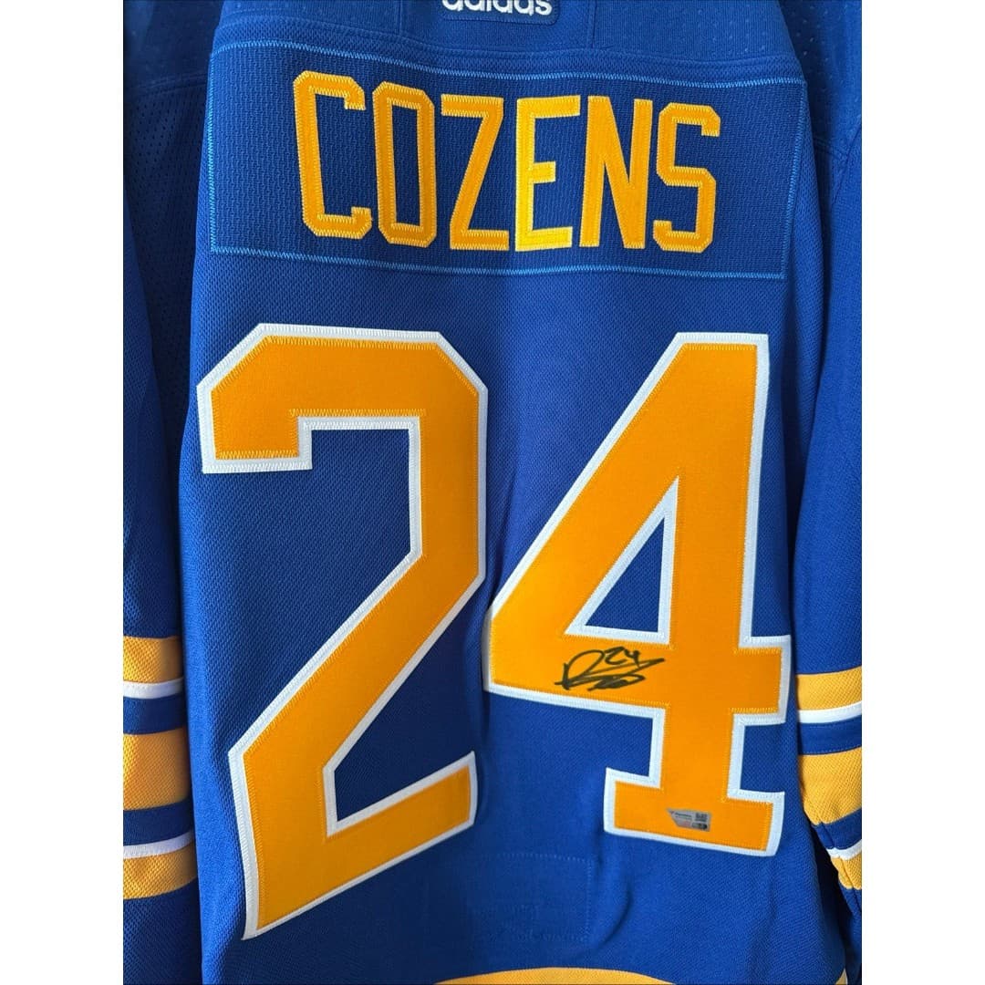 Men’s Adidas Dylan Cozens #24 Signed Buffalo Sabres Jersey Fanatics Sz 54 - NWT - Thumbnail 2