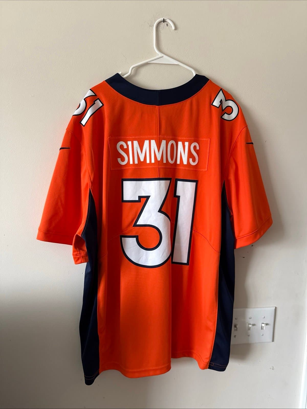 Men’s Nike Justin Simmons #31 Denver Broncos Vapor Limited Jersey Sz 3XL - RARE - Thumbnail 6