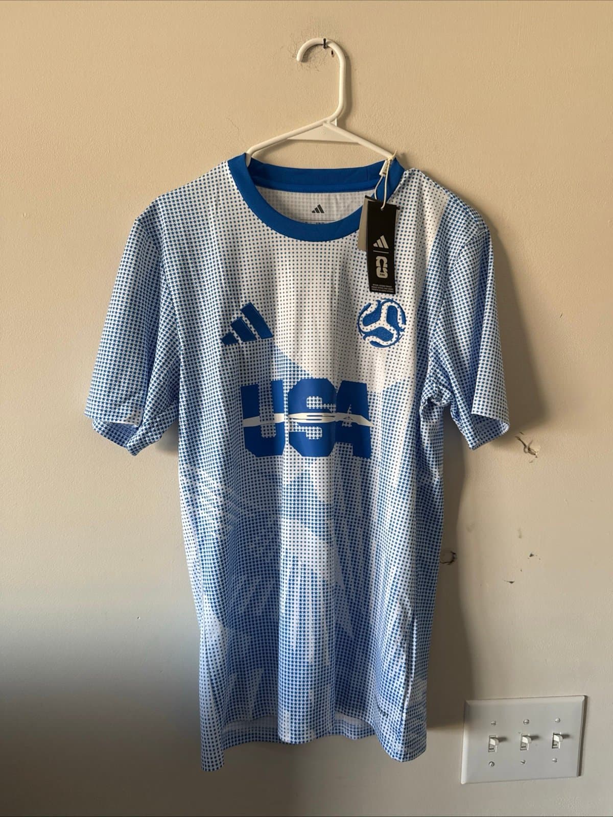 Men’s adidas Team USA 2026 World Cup Soccer Jersey Sz S - Blue NWT RARE - Image 1