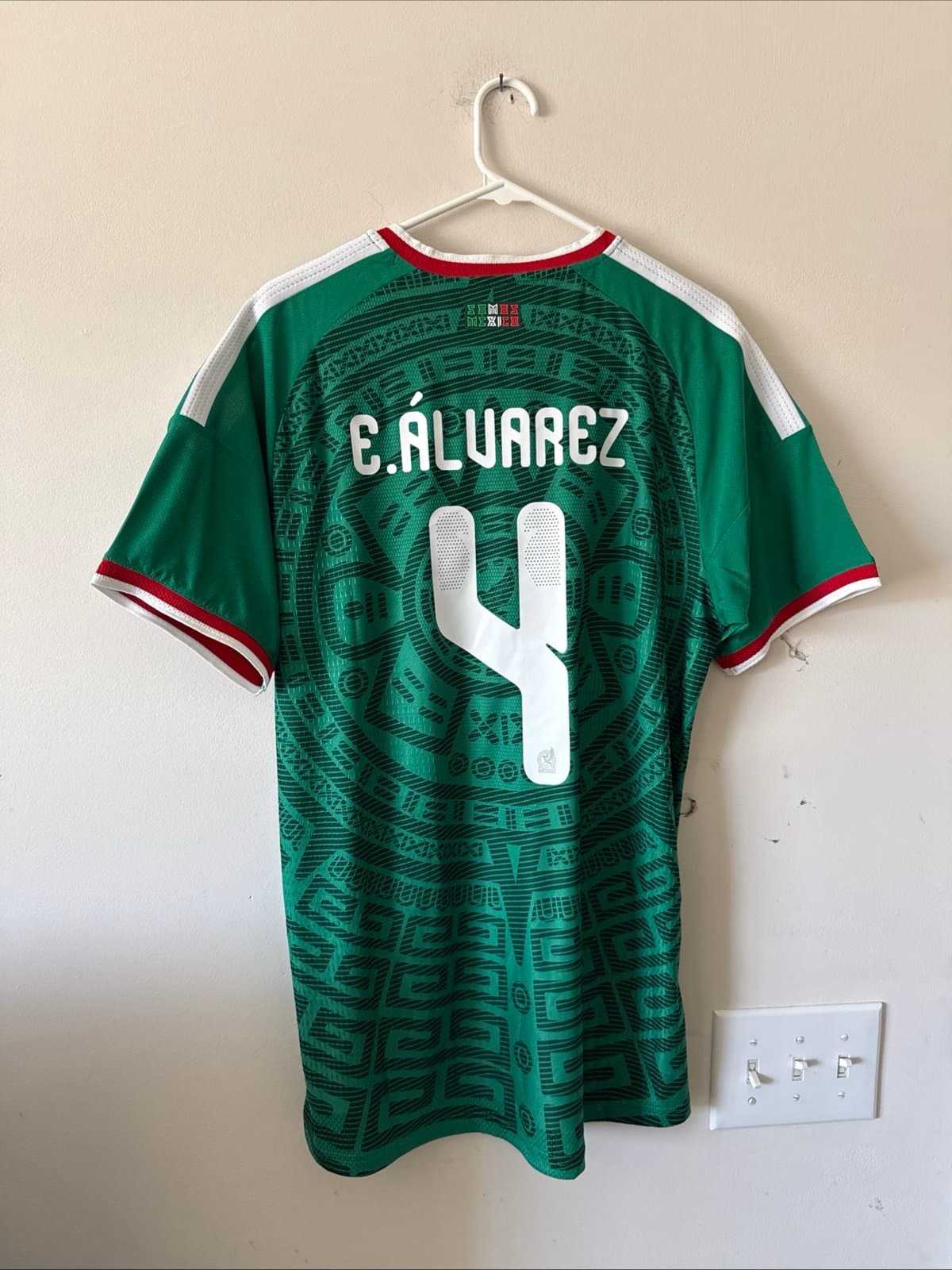 Men’s adidas Edson Alvarez #4 Mexico 2026 Authentic Home Jersey Sz XL - NWT RARE - Thumbnail 7