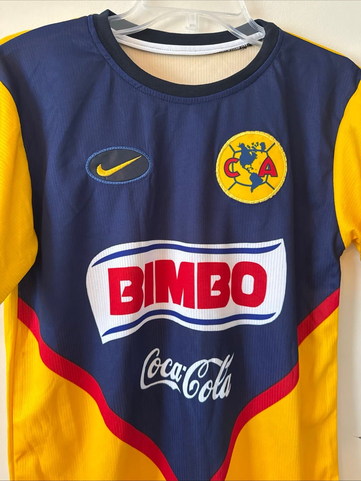 Men’s Nike Fit Dry Club América Jersey Multi Bimbo Coca-Cola Corona Sz S - Thumbnail 2