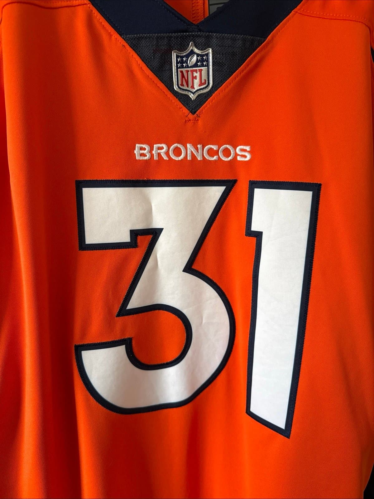 Men’s Nike Justin Simmons #31 Denver Broncos Vapor Limited Jersey Sz 3XL - RARE - Thumbnail 2