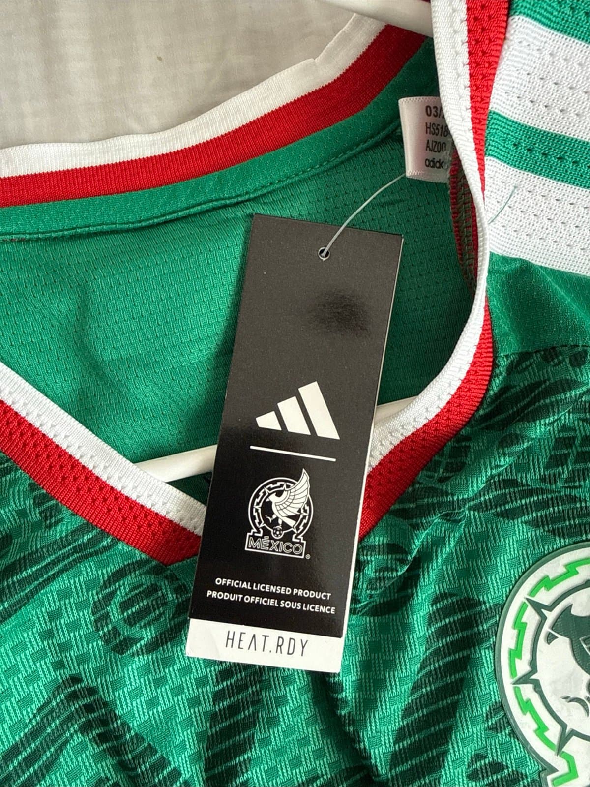 Men’s adidas Edson Alvarez #4 Mexico 2026 Authentic Home Jersey Sz XL - NWT RARE - Thumbnail 6