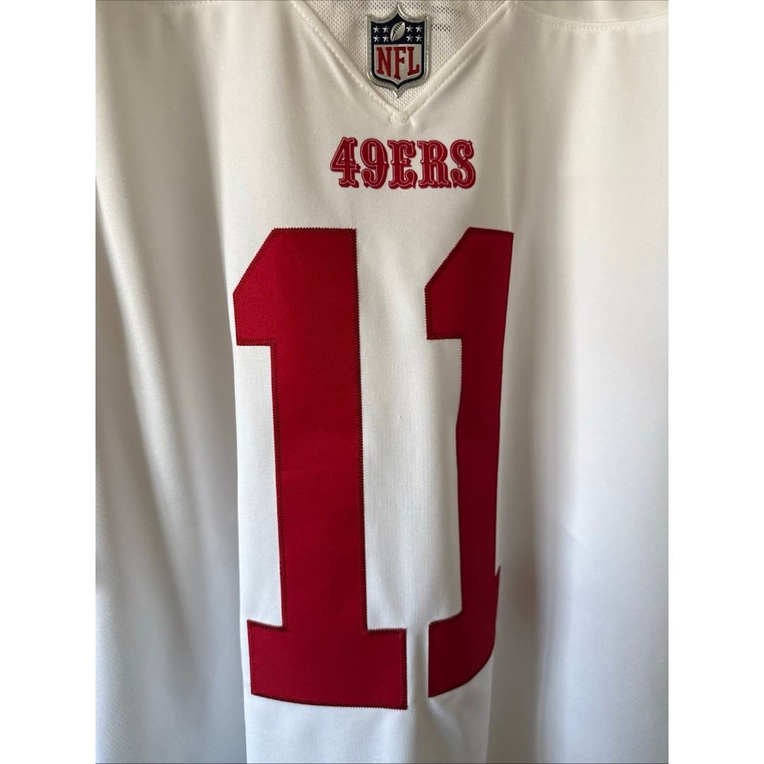 Men’s Nike Brandon Aiyuk #11 San Francisco 49ers Vapor Lmtd Jersey Sz L - RARE - Thumbnail 2