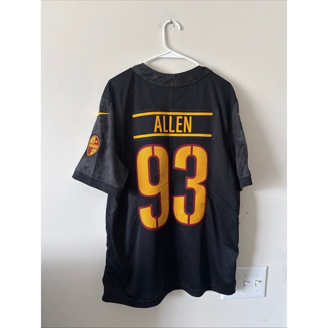 Men’s Nike Jonathan Allen #93 Washington Commanders Vapor Lmtd Alt Jersey Sz L - Thumbnail 6