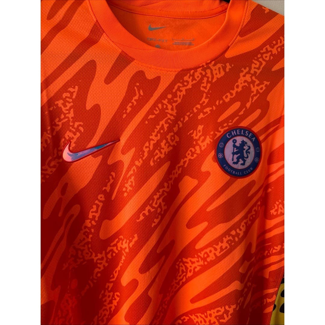 Men’s Nike Chelsea FC Stadium Orange Goalkeeper Soccer Jersey Sz L - NWT RARE - Thumbnail 2