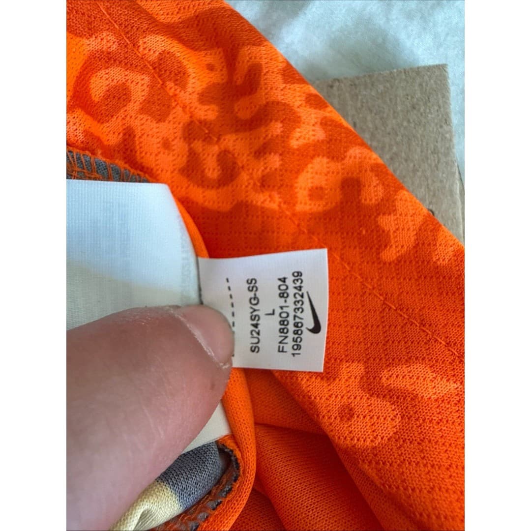 Men’s Nike Chelsea FC Stadium Orange Goalkeeper Soccer Jersey Sz L - NWT RARE - Thumbnail 6