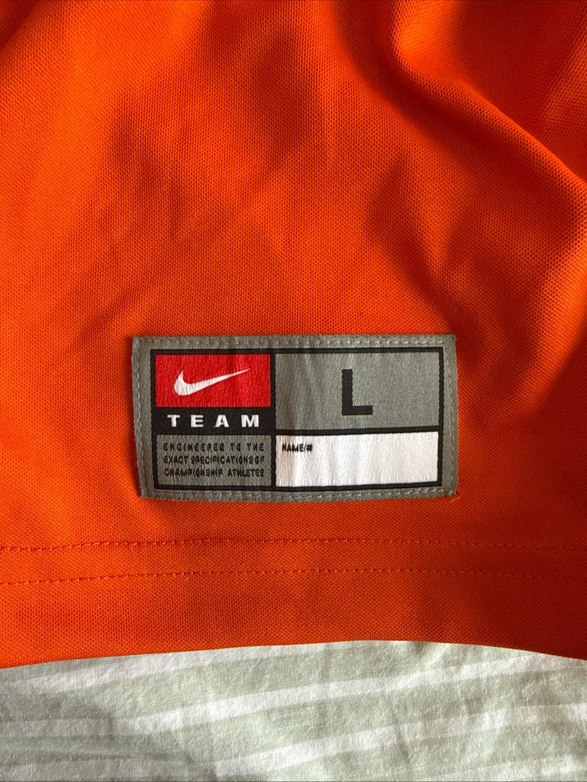 Men's Nike Tee Higgins #5 Clemson Tigers Player Game Jersey DriFit Sz L - Orange - Thumbnail 3