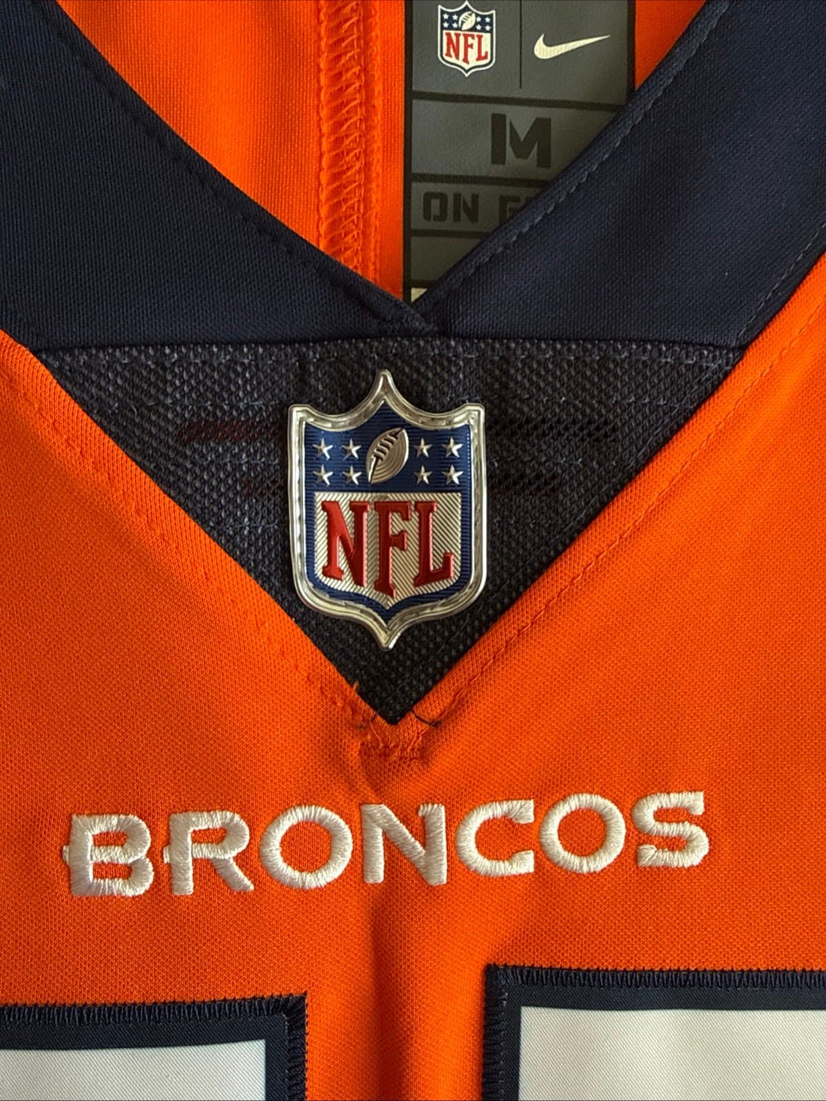 Men’s Nike Bradley Chubb #55 Denver Broncos Vapor Lmtd Jersey Sz M - Orange RARE - Thumbnail 5