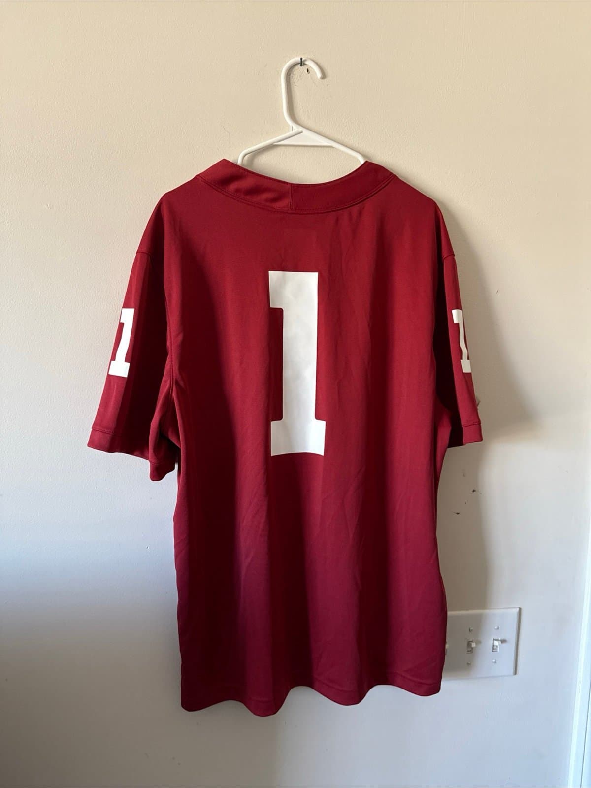 Men’s Jordan Oklahoma Sooners Jalen Hurts #1 Gameday Football Jersey Sz XL - Red - Thumbnail 6