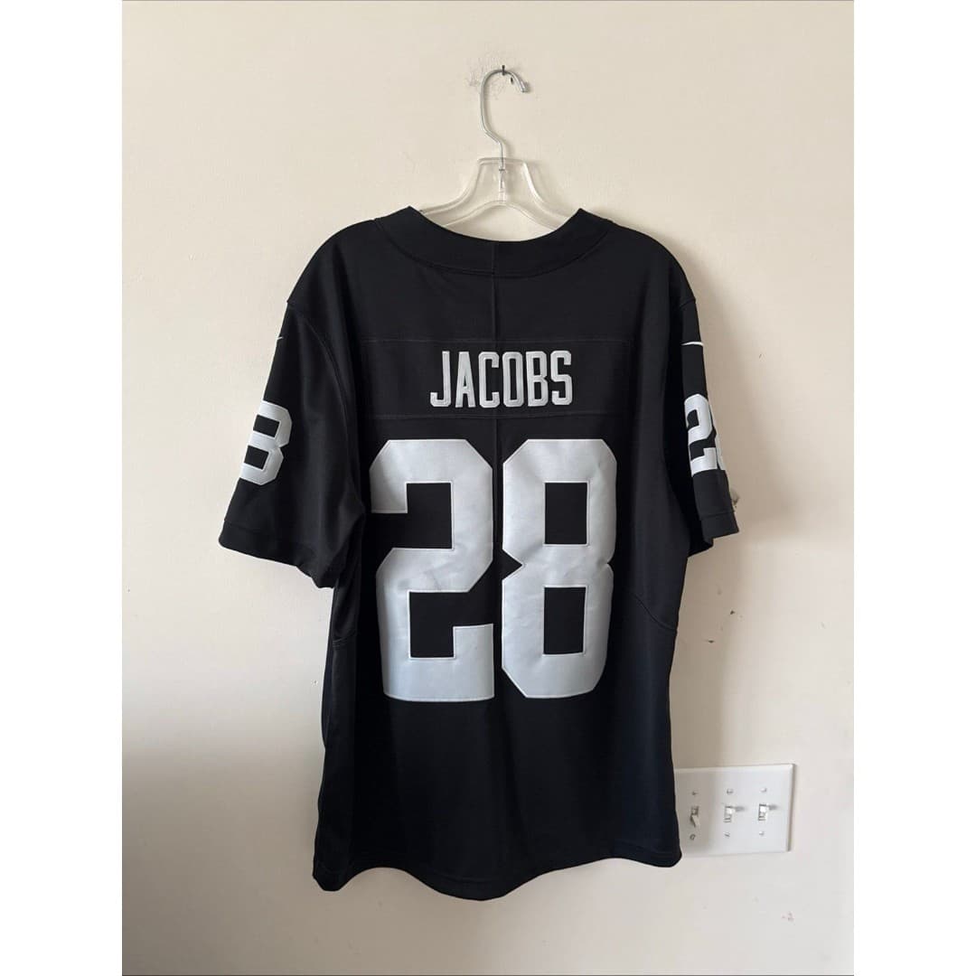 Men’s Nike Josh Jacobs #28 Las Vegas Raiders Vapor Limited Jersey Sz L - RARE - Thumbnail 6