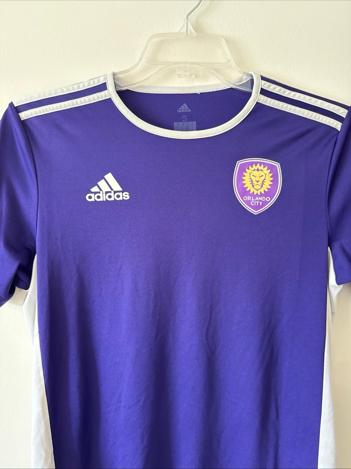 ADIDAS AUTHENTIC MLS JERSEY ORLANDO CITY SC TEAM PURPLE SIZE SMALL - Thumbnail 2