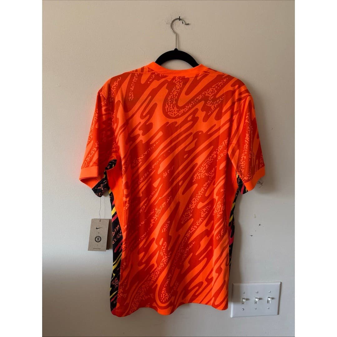Men’s Nike Chelsea FC Stadium Orange Goalkeeper Soccer Jersey Sz L - NWT RARE - Thumbnail 7