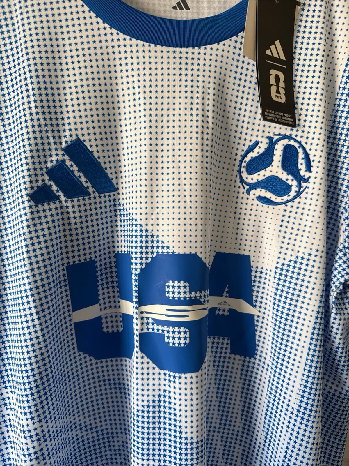 Men’s adidas Team USA 2026 World Cup Soccer Jersey Sz S - Blue NWT RARE - Thumbnail 2