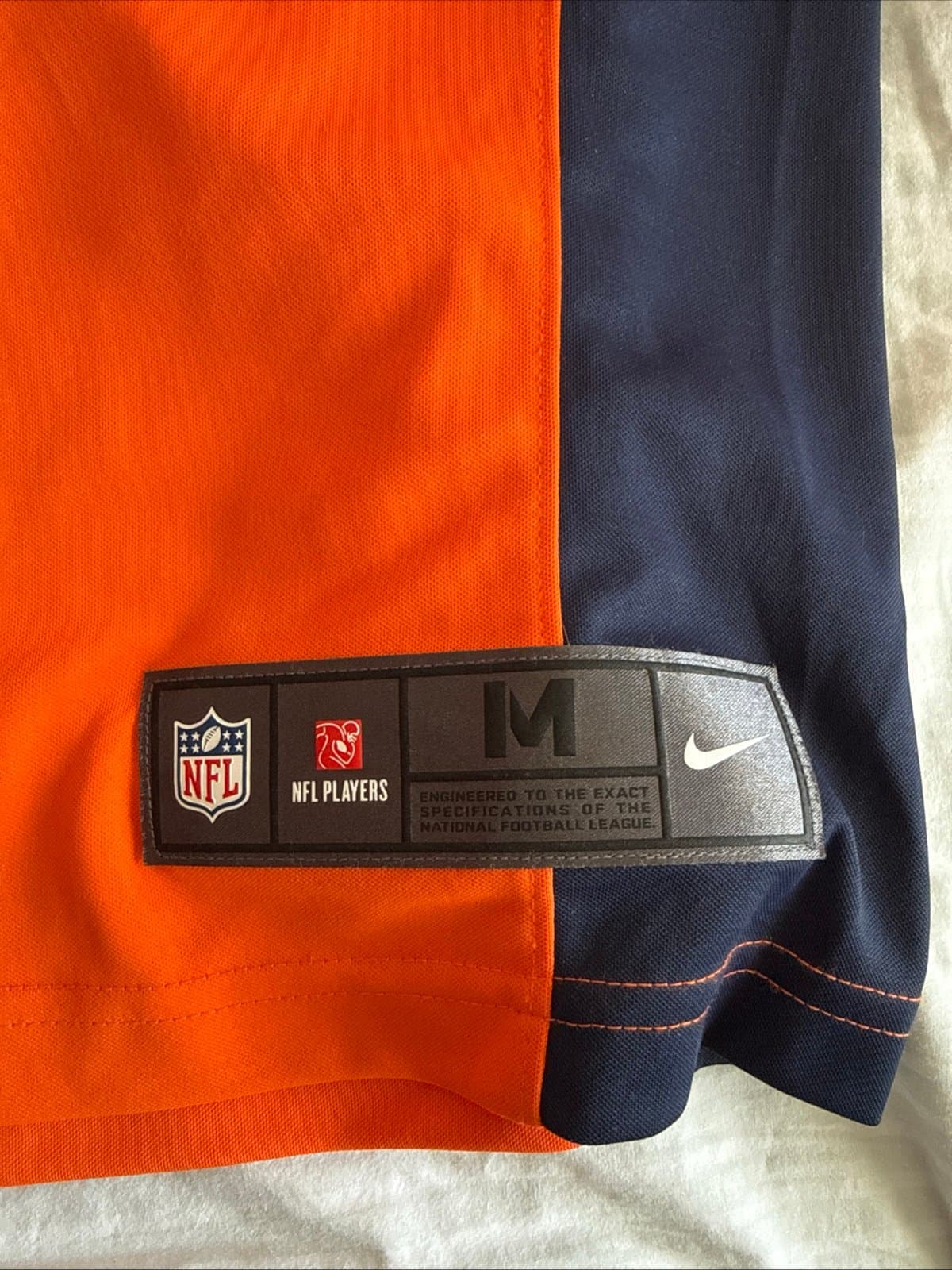 Men’s Nike Bradley Chubb #55 Denver Broncos Vapor Lmtd Jersey Sz M - Orange RARE - Thumbnail 3