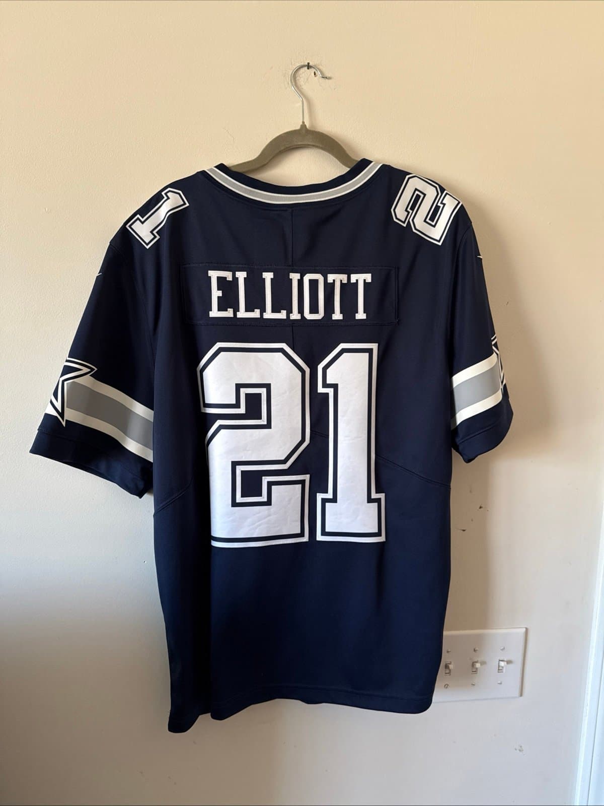 Men’s Nike Dallas Cowboys Ezekiel Elliott #21 Vapor Limited Jersey Sz XL - Blue - Thumbnail 6