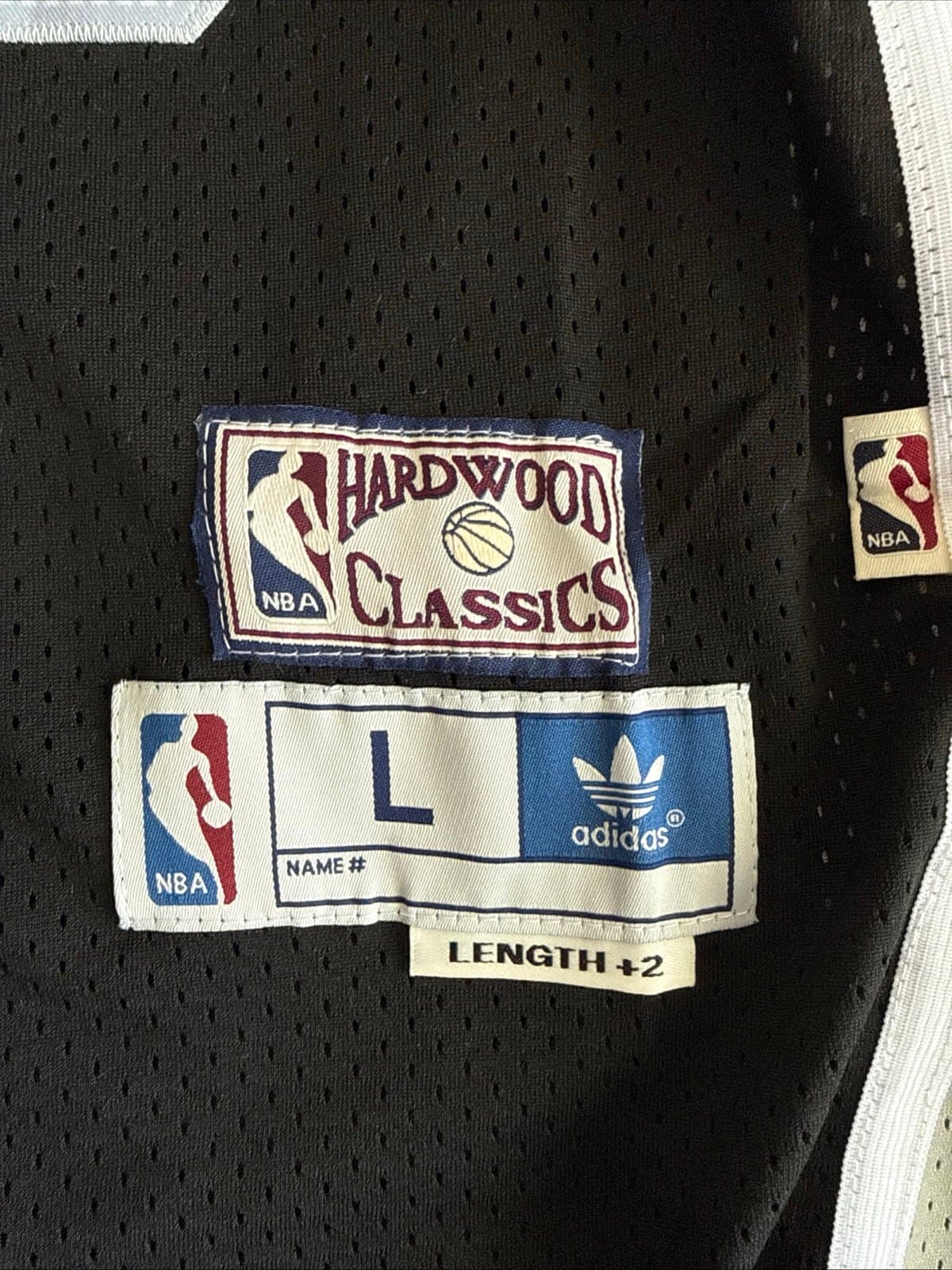 Men’s Adidas David Robinson #50 Spurs Hardwood Classics Soul Jersey Sz L +2 NWT - Thumbnail 3