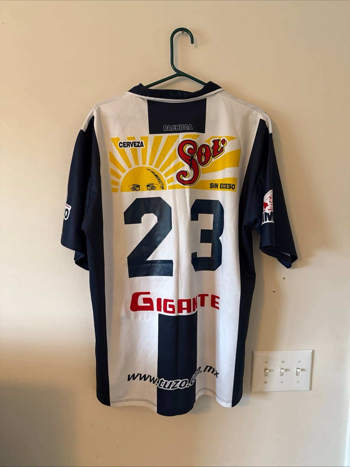 Men’s Pachuca CF Vintage Jersey #23 Large Grande Football Soccer Shirt Pepsi - Thumbnail 4