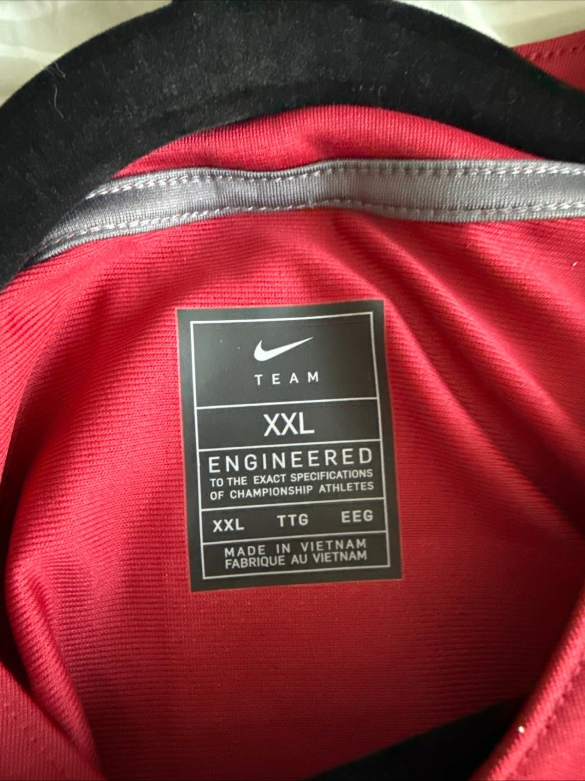 Men’s Nike Temple Owls #1 Football NCAA Jersey Sz 2XL - Cherry Red NWT - Thumbnail 4