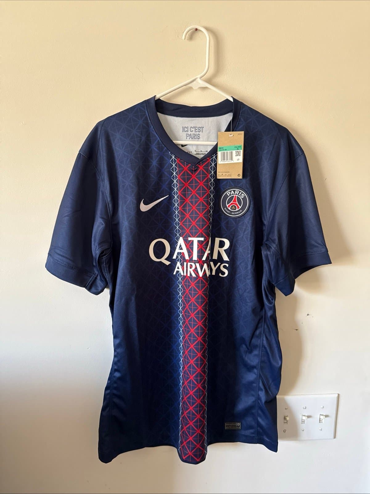 Men’s Nike Paris Saint-Germain 2025/26 Home Jersey Sz XL - NWT Blue - Image 1