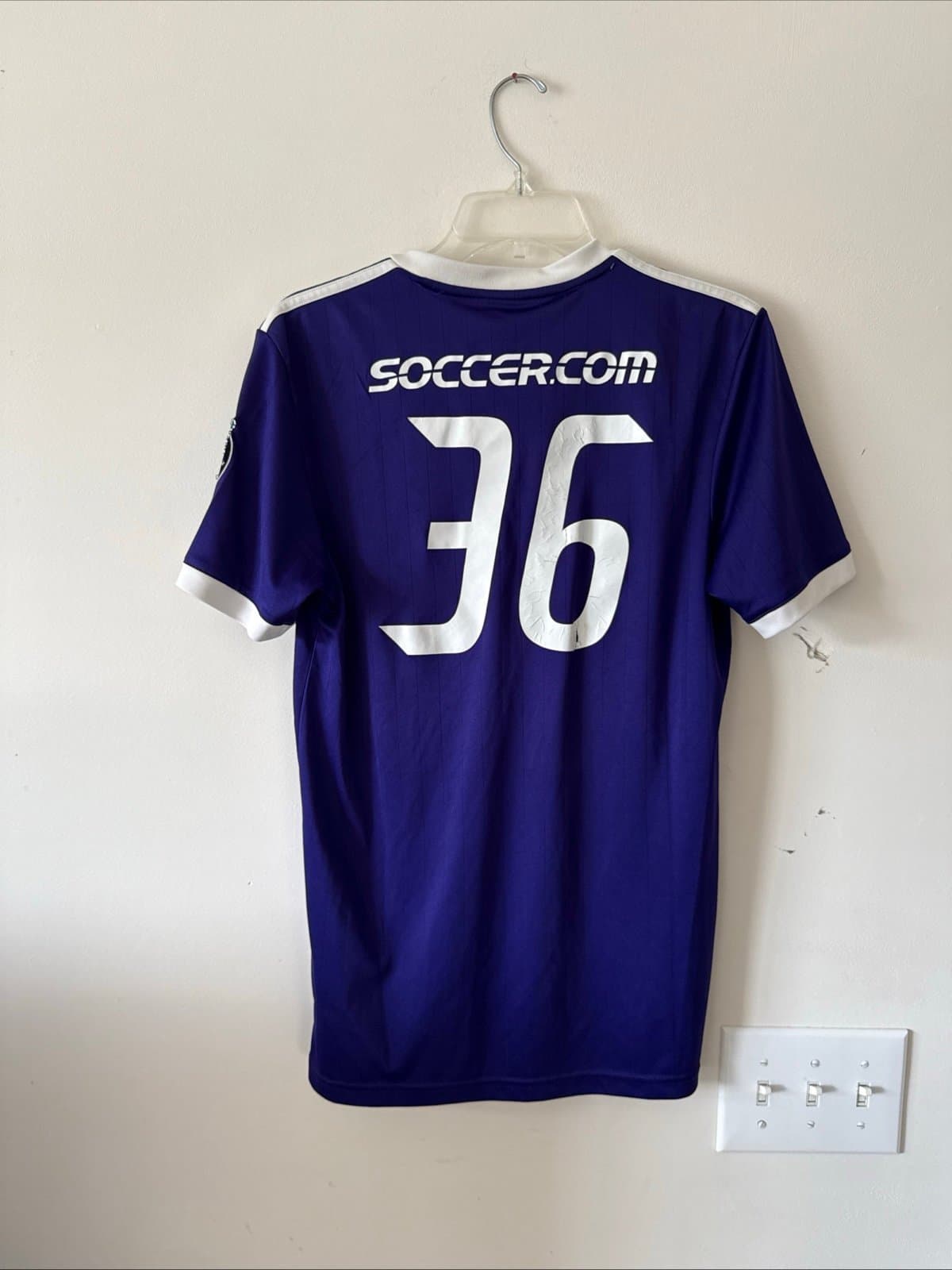 ADIDAS MLS JERSEY ORLANDO CITY SC TEAM PURPLE #36 MEN'S SIZE SMALL - Thumbnail 5