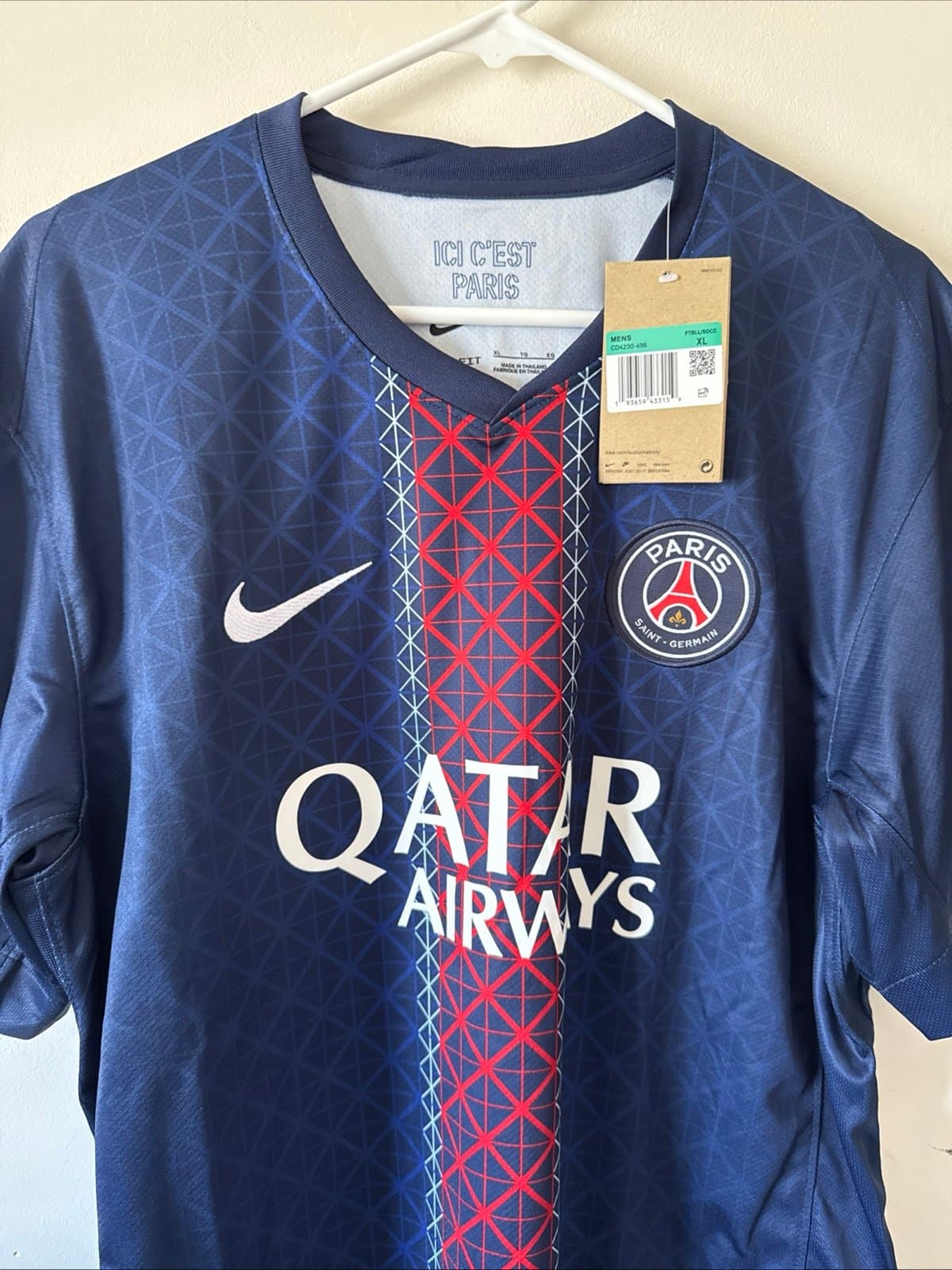 Men’s Nike Paris Saint-Germain 2025/26 Home Jersey Sz XL - NWT Blue - Thumbnail 2