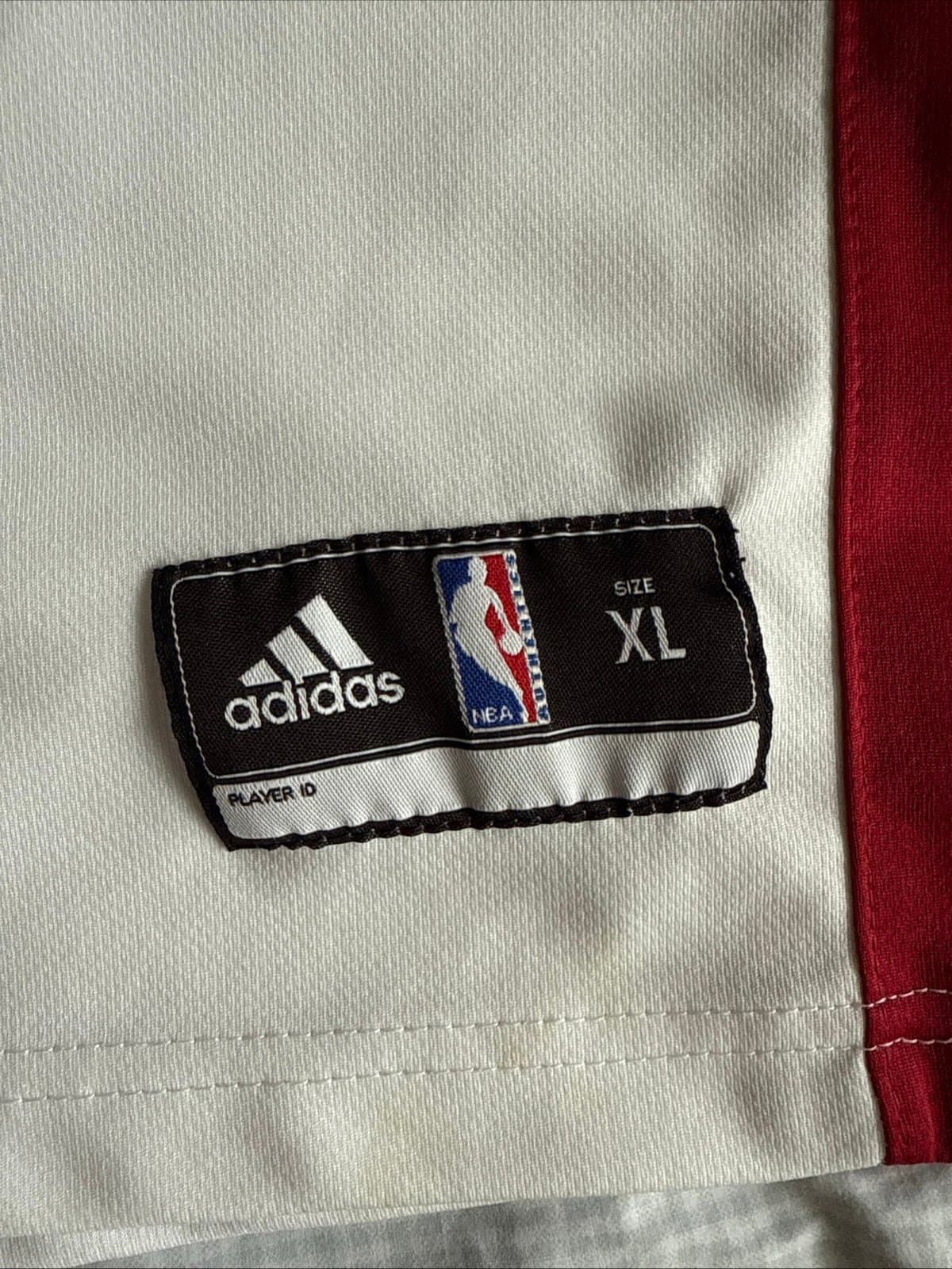 Men’s adidas Miami Heat Home LeBron James #6 Jersey Swingman Sz XL - White - Thumbnail 3