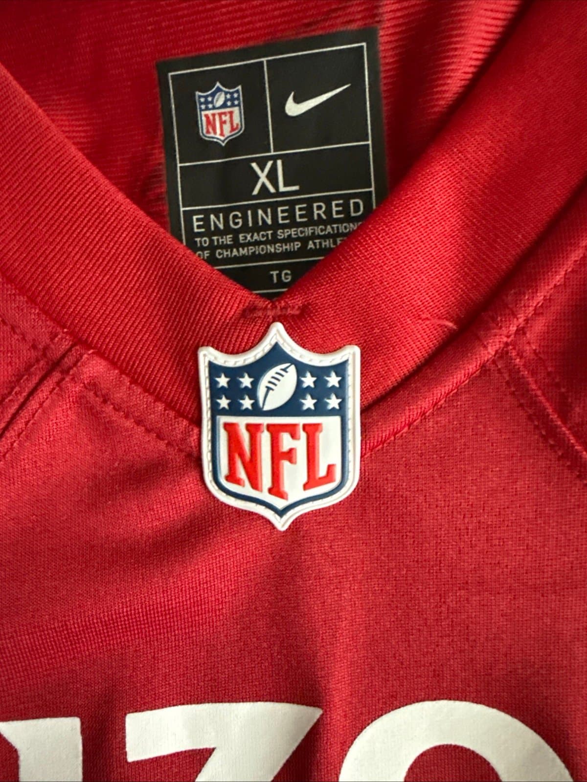 Men’s Nike Marquise Brown #2 Arizona Cardinals NFL Jersey Sz XL - Red - Thumbnail 5