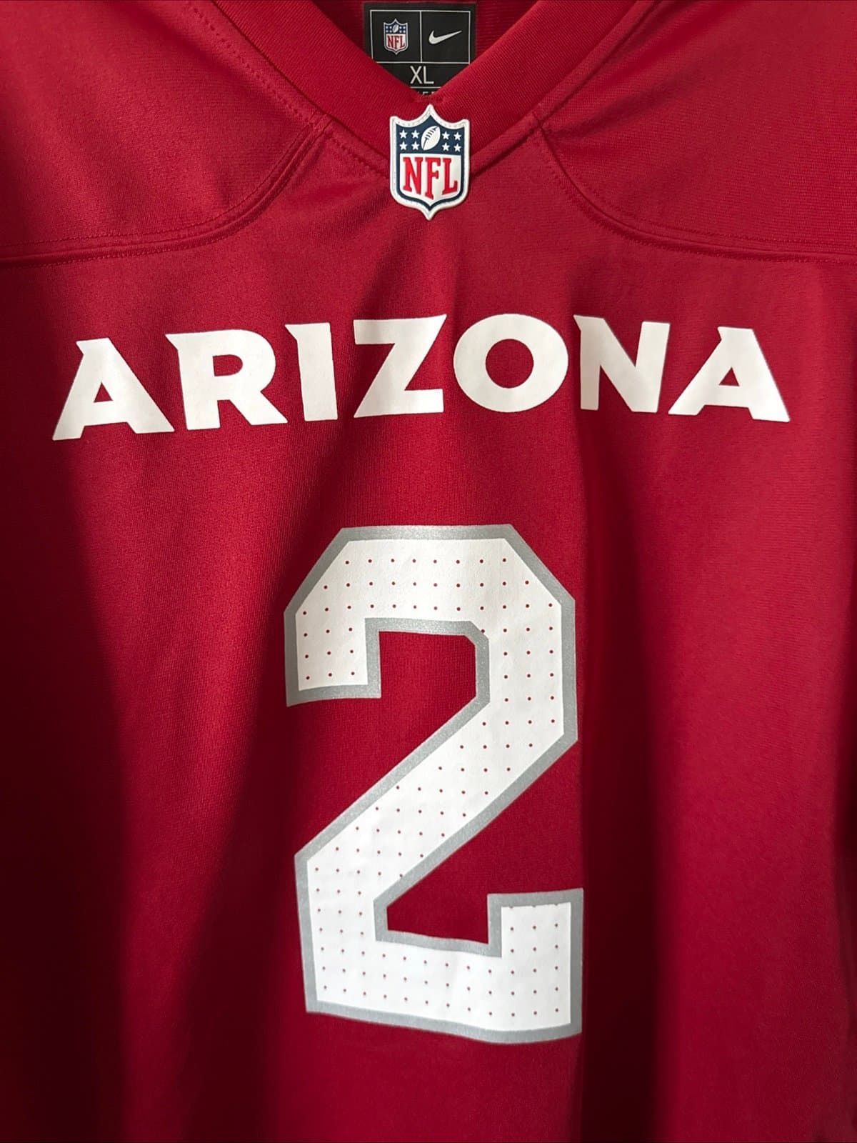 Men’s Nike Marquise Brown #2 Arizona Cardinals NFL Jersey Sz XL - Red - Thumbnail 2