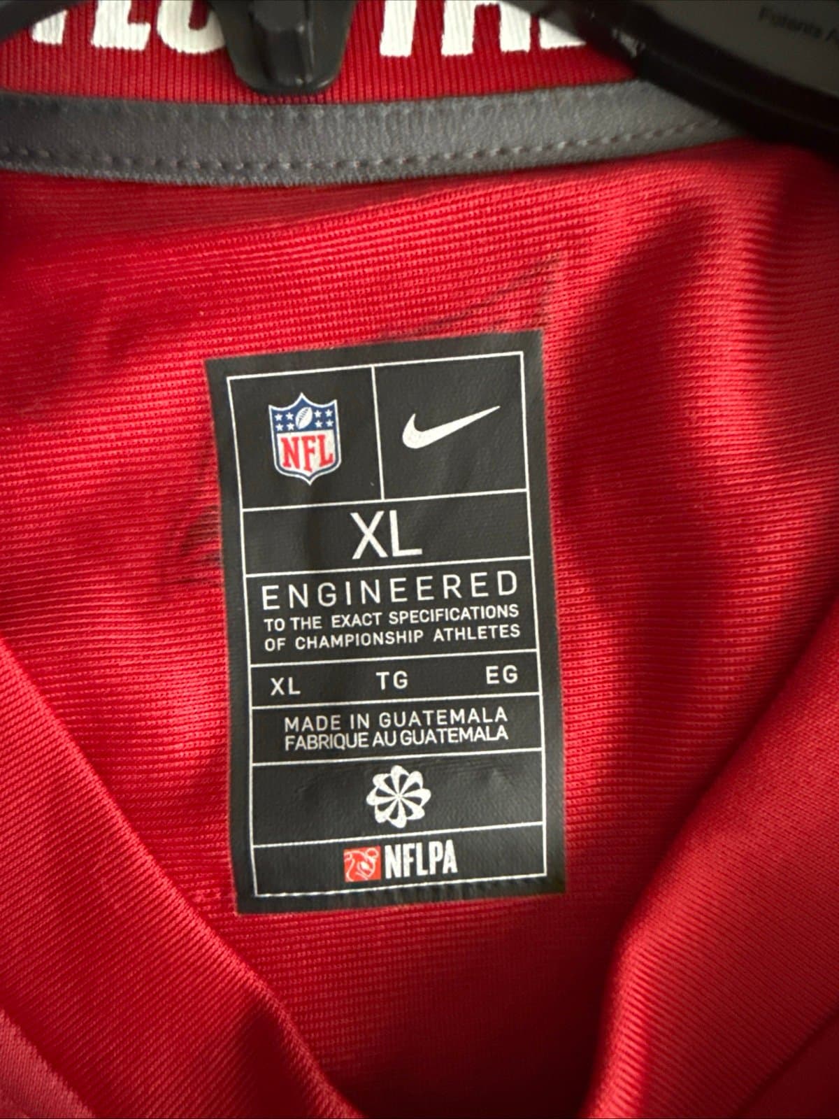 Men’s Nike Marquise Brown #2 Arizona Cardinals NFL Jersey Sz XL - Red - Thumbnail 4