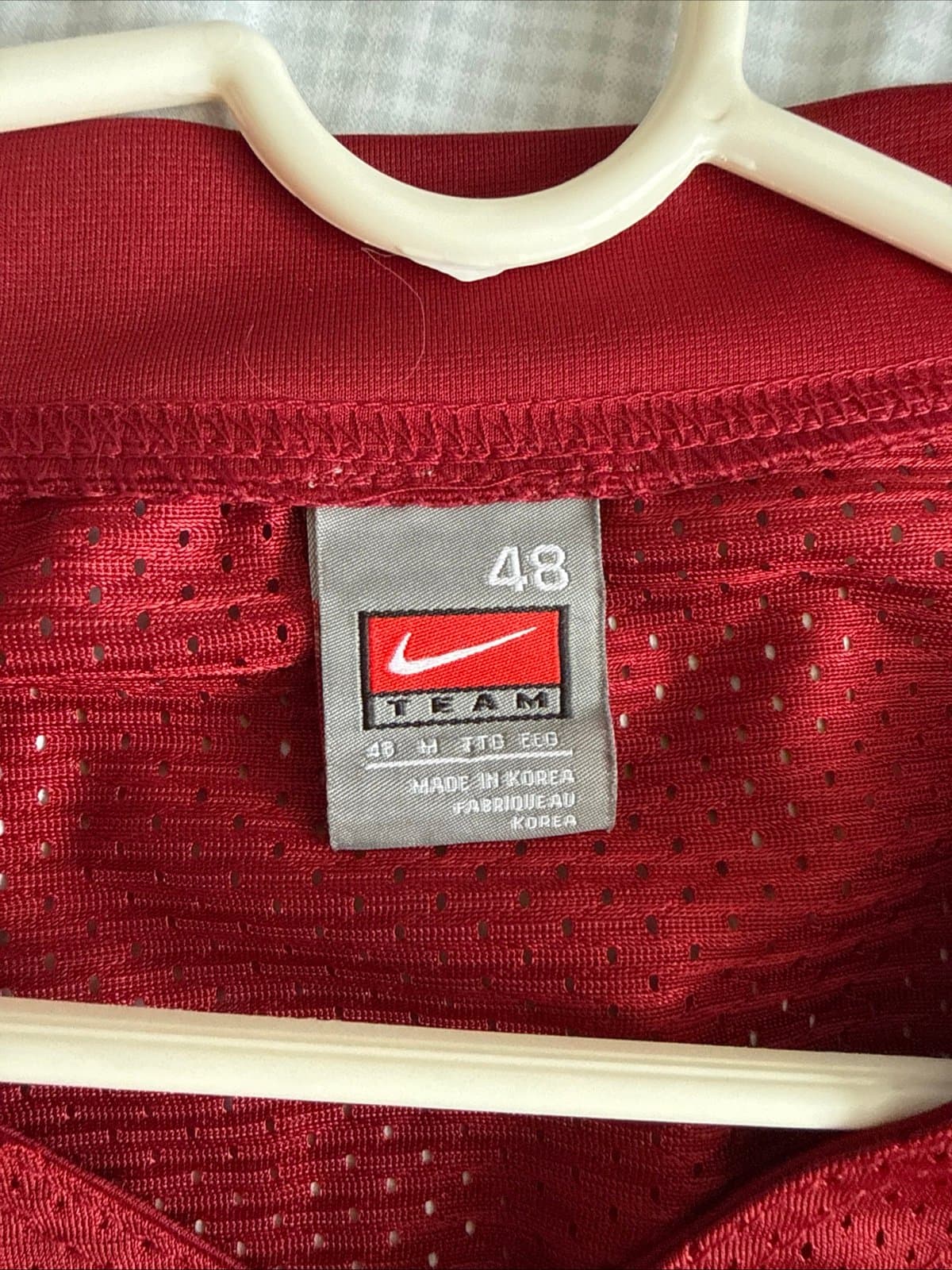 Men’s Vintage Nike Oklahoma Sooners #85 Jersey Authentic Sz 48 - Maroon NWOT - Thumbnail 4