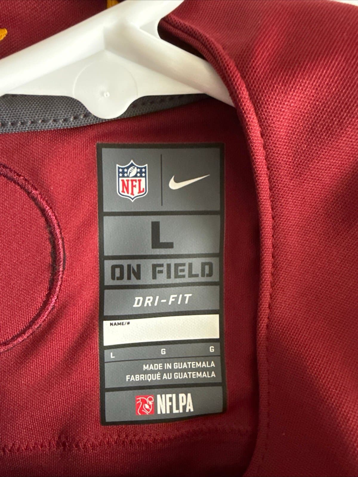 Men’s Nike Jahan Dotson #1 Washington Commanders Vapor Lmtd Jersey Sz L - Red - Thumbnail 4