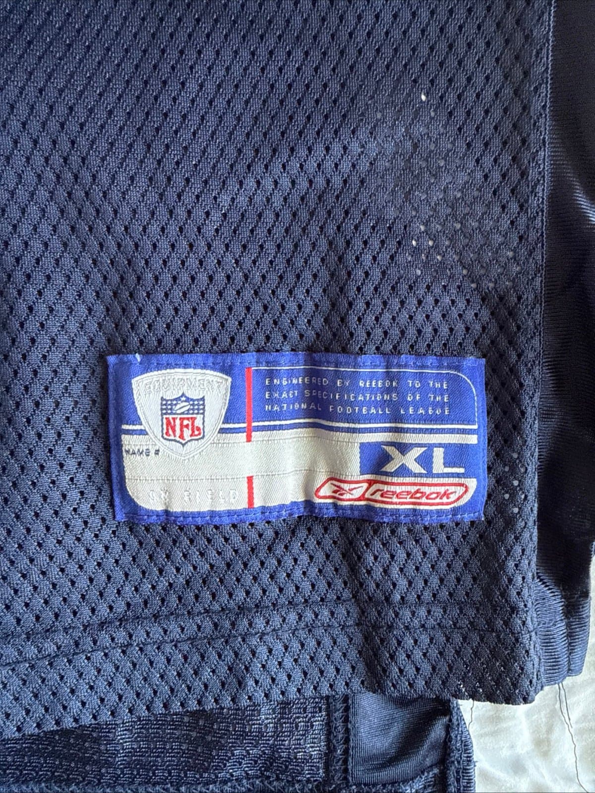 Men’s Reebok Steve McNair #9 Tennessee Titans NFL Equipment Jersey Sz XL - Blue - Thumbnail 3