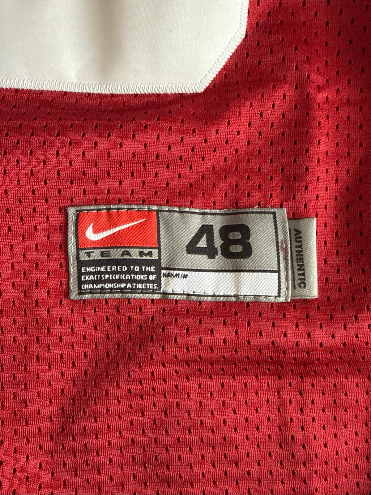 Men’s Vintage Nike Oklahoma Sooners #85 Jersey Authentic Sz 48 - Maroon NWOT - Thumbnail 3