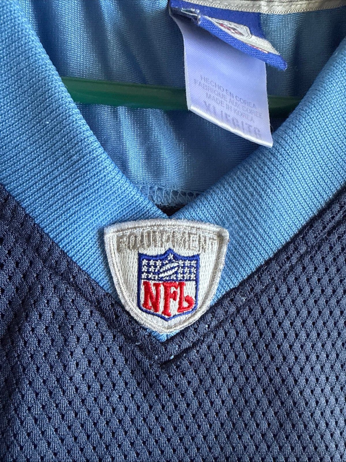 Men’s Reebok Steve McNair #9 Tennessee Titans NFL Equipment Jersey Sz XL - Blue - Thumbnail 5