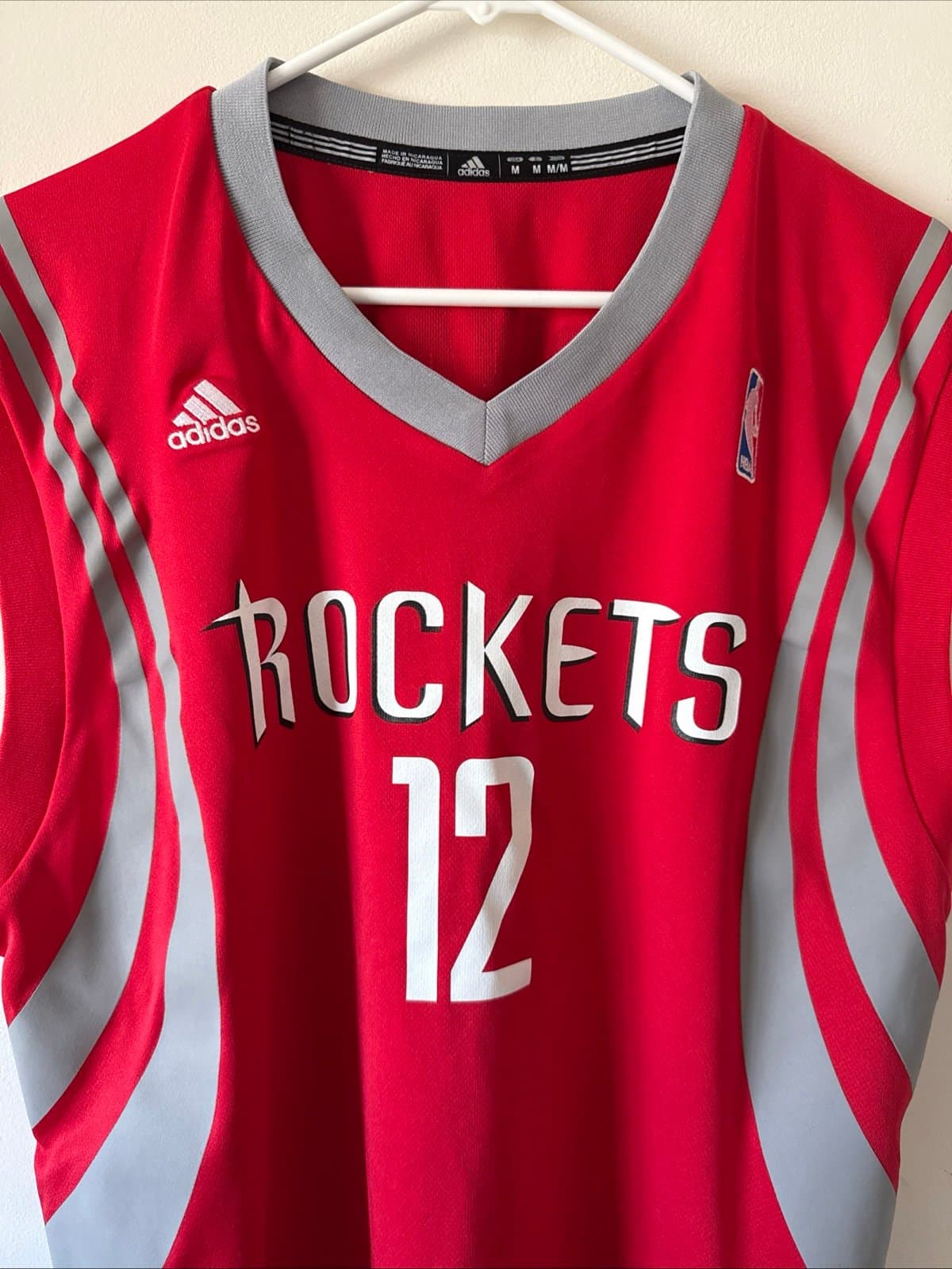 MEN’S ADIDAS HOUSTON ROCKETS DWIGHT HOWARD #12 SWINGMAN RED SZ M - NWOT - Thumbnail 2