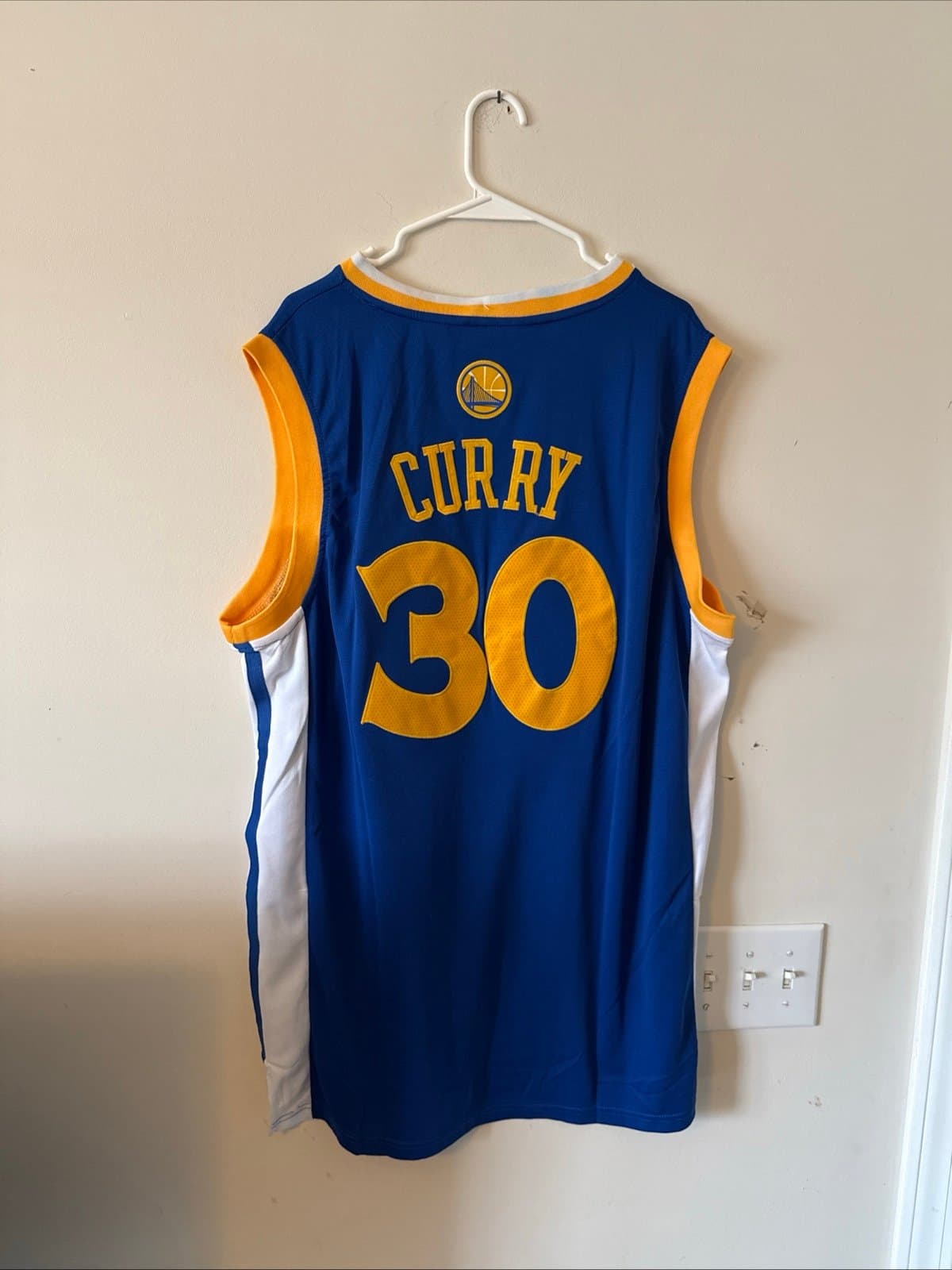 Men’s Adidas 2016 Golden State Warriors Steph Curry #30 Jersey Sz 2XL - Blue NWT - Thumbnail 6