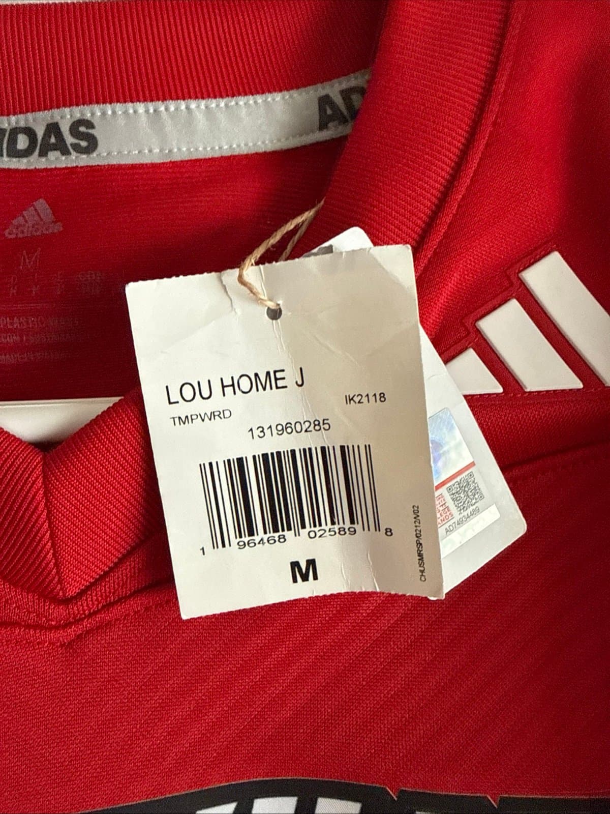 Men’s Adidas Louisville Cardinals #1 Authentic Football Jersey Sz M - Red NWT - Thumbnail 6