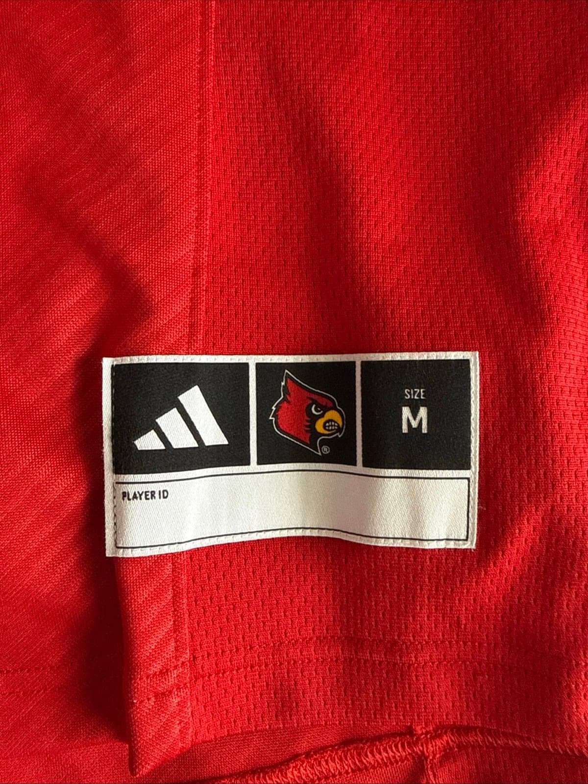 Men’s Adidas Louisville Cardinals #1 Authentic Football Jersey Sz M - Red NWT - Thumbnail 3