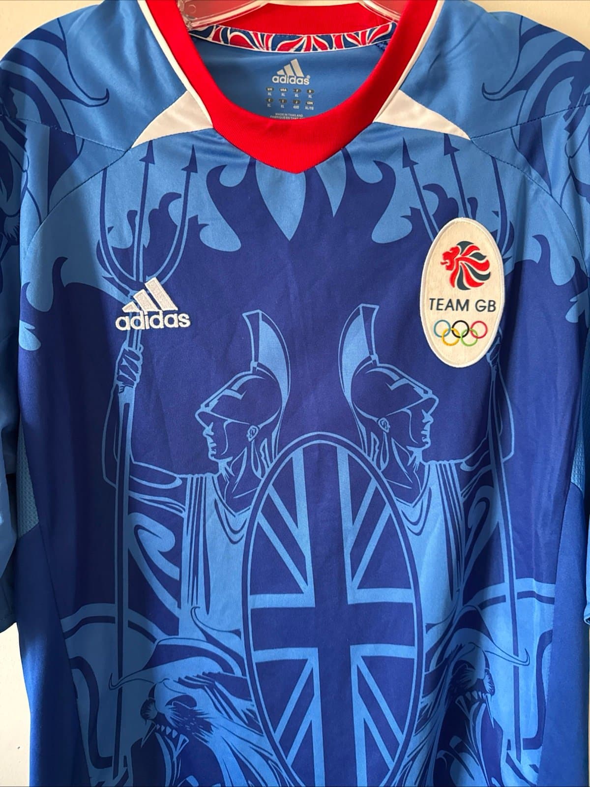 MEN’S ADIDAS GREAT BRITAIN #6 2011/12 HOME FOOTBALL SOCCER JERSEY SZ XL - Thumbnail 2