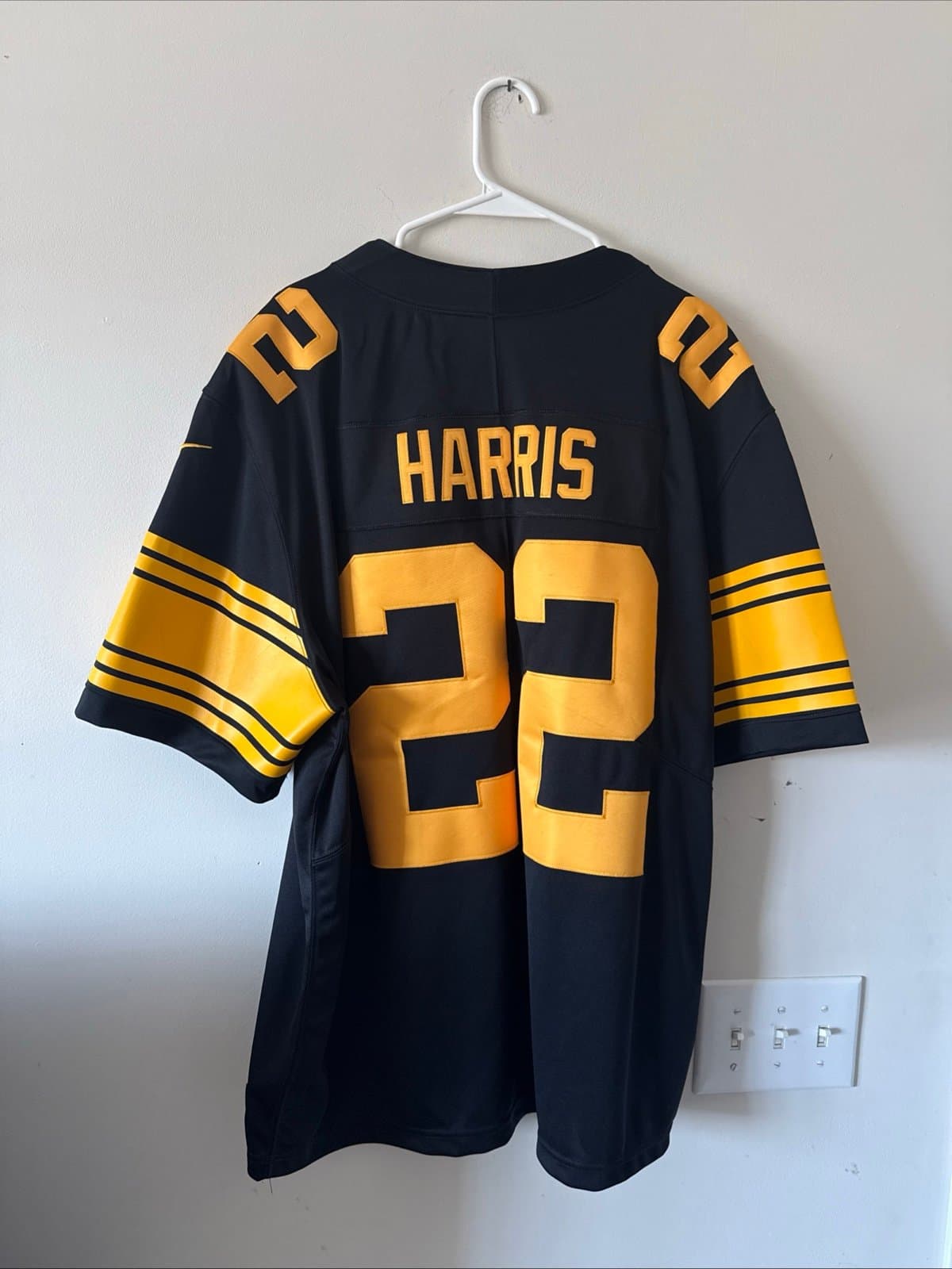 Men’s Nike Najee Harris #22 Pittsburgh Steelers Vapor Lmtd Jersey Size XL Black - Thumbnail 7