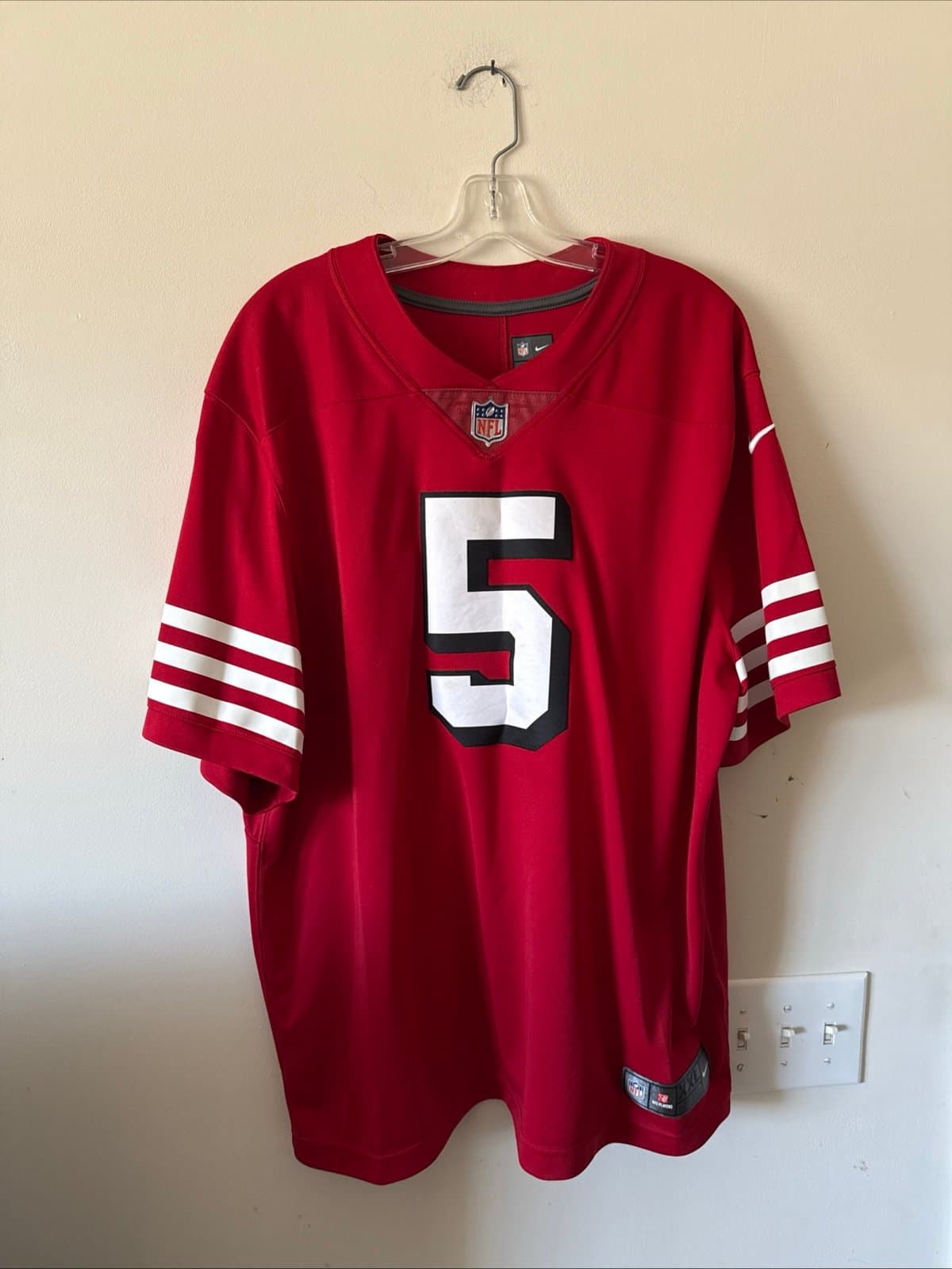 Men’s Nike Trey Lance #5 San Francisco 49ers Vapor Lmtd NFL Jersey Sz 2XL - RARE