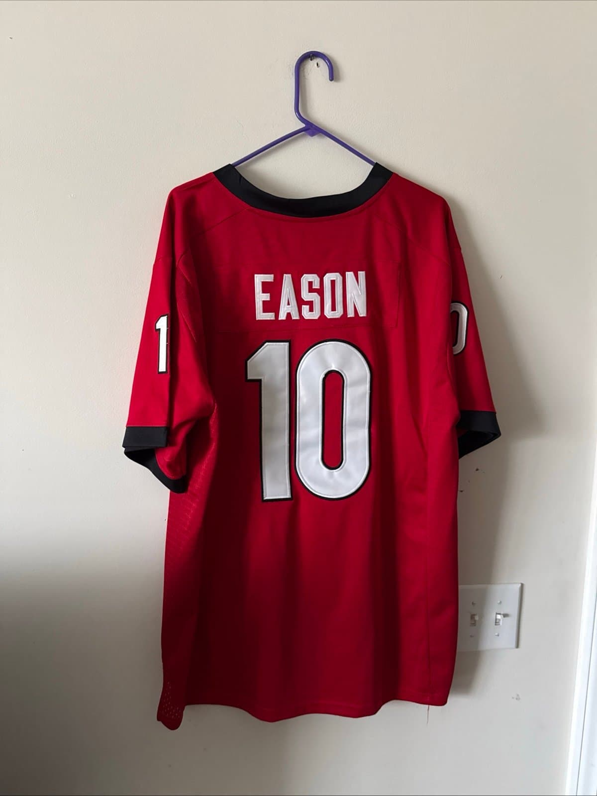 Men’s NIKE Jacob Eason #10 Georgia Bulldogs NCAA Jersey Sz 2XL - Red RARE - Thumbnail 6