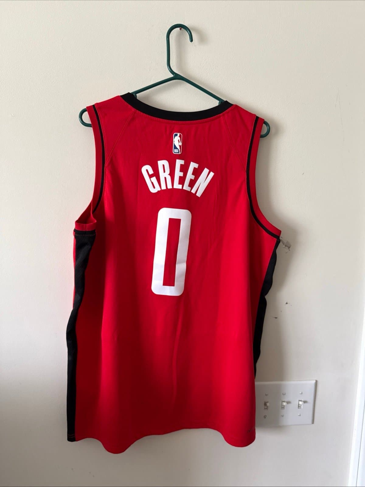 Men’s Nike NBA Jalen Green # 0 Houston Rockets Swingman Adult Size 52 XL - Red - Thumbnail 5