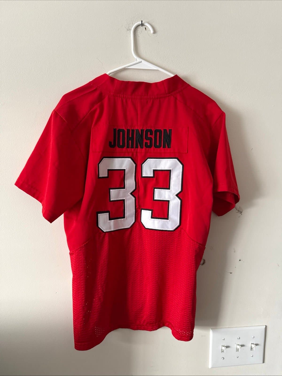 Boy’s Nike Pete Johnson #33 Ohio State Buckeyes Throwback Jersey Sz L - Red RARE - Thumbnail 7