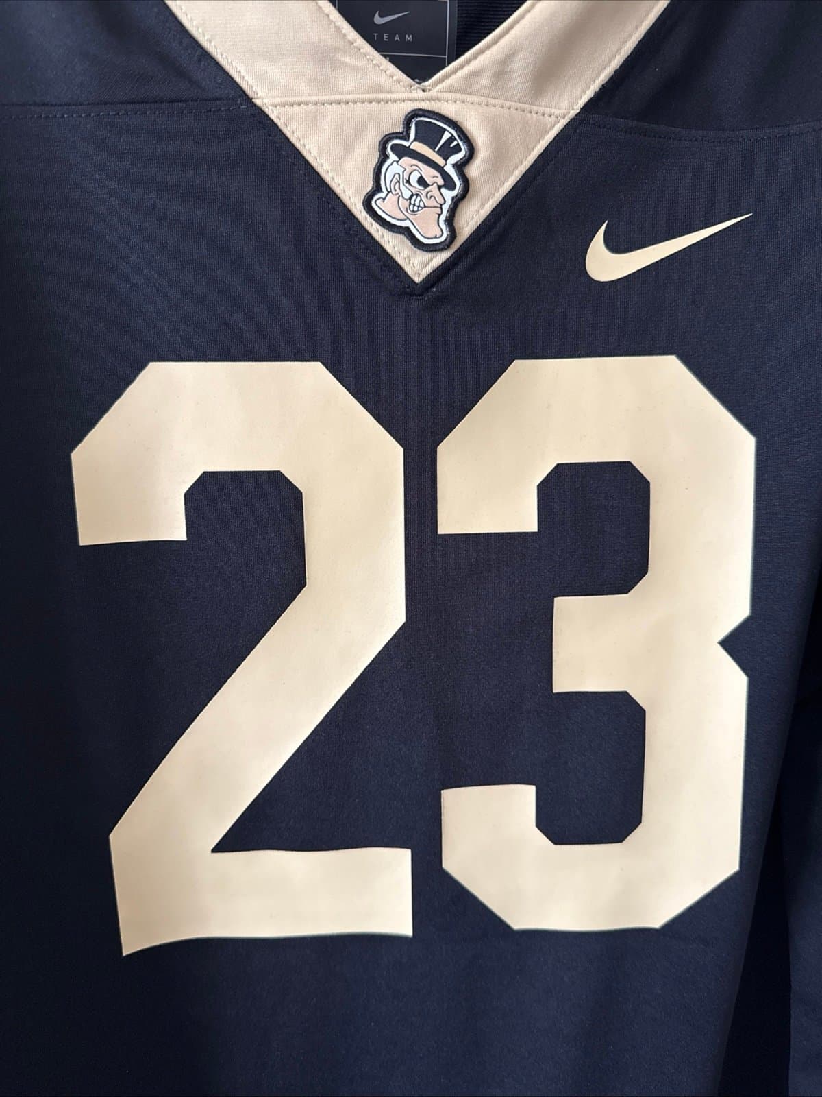 Men’s Nike Wake Forest Demon Deacons #23 Football Jersey Untouchable Sz L Black - Thumbnail 2