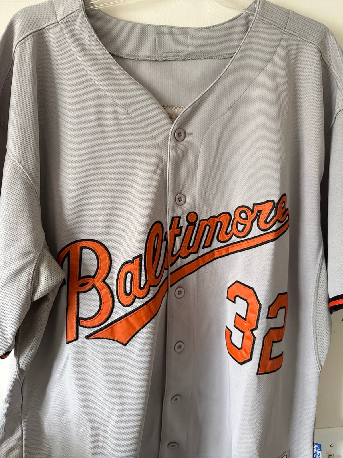 Men’s Majestic Baltimore Orioles Baseball Matt Wieters #32 MLB Jersey Sz 52 - Thumbnail 2