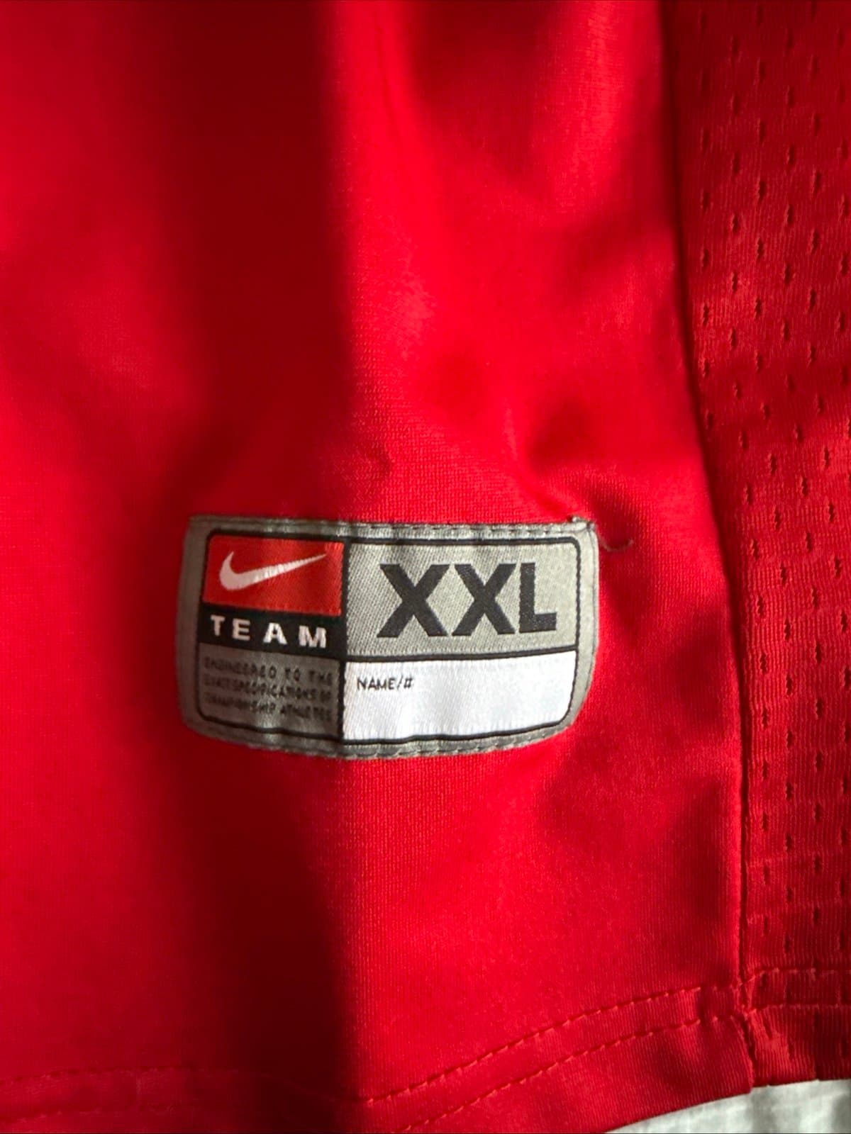 Men’s NIKE Jacob Eason #10 Georgia Bulldogs NCAA Jersey Sz 2XL - Red RARE - Thumbnail 3