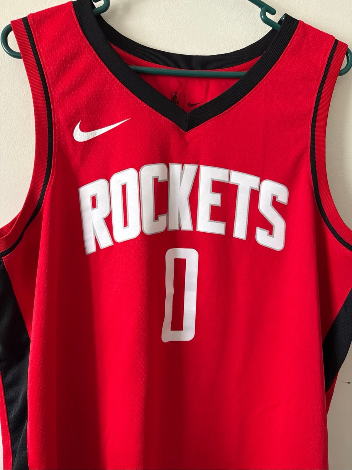 Men’s Nike NBA Jalen Green # 0 Houston Rockets Swingman Adult Size 52 XL - Red - Thumbnail 2