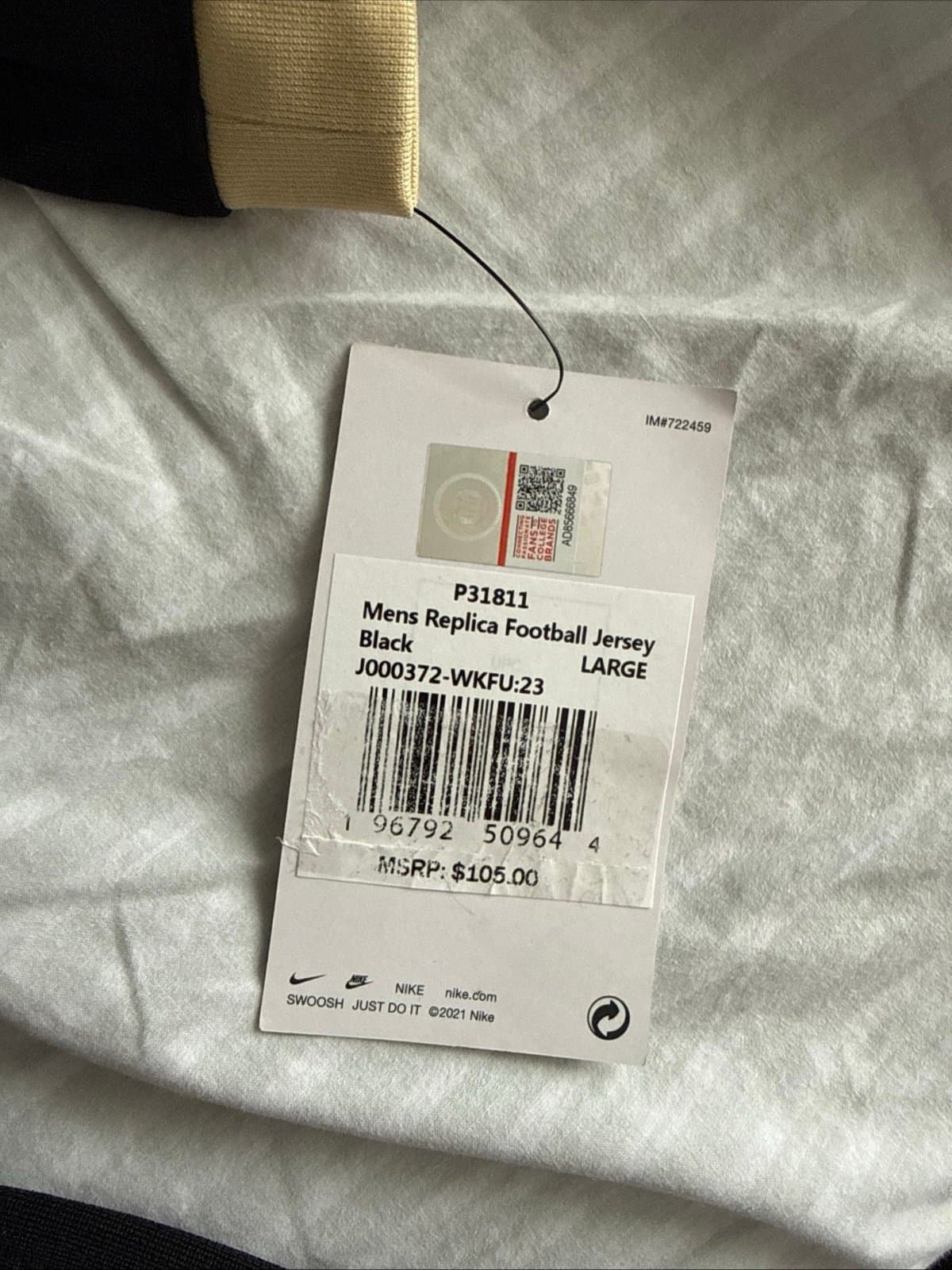 Men’s Nike Wake Forest Demon Deacons #23 Football Jersey Untouchable Sz L Black - Thumbnail 6